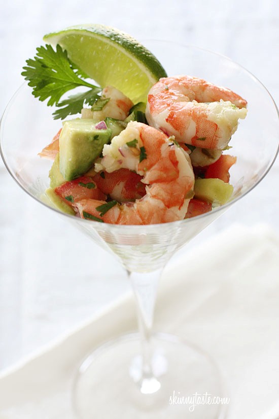 Shrimp ceviche cocktail