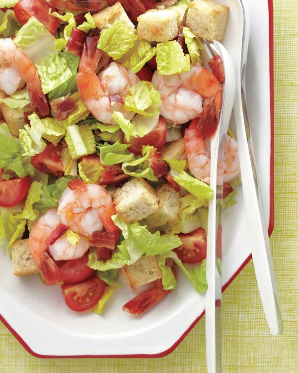 Shrimp club salad