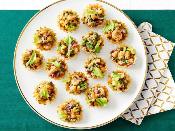 Shrimp cocktail phyllo cups