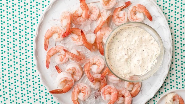Shrimp cocktail with Rach's quick remoulade