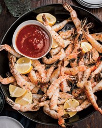 Shrimp cocktail with Singapore hot sauce