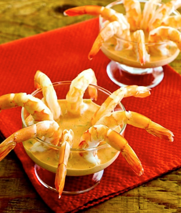 Shrimp cocktail with Sriracha cocktail sauce