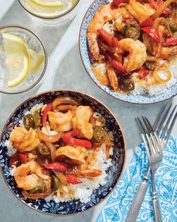 Shrimp cooked in oyster sauce (Udang masak saus tiram)
