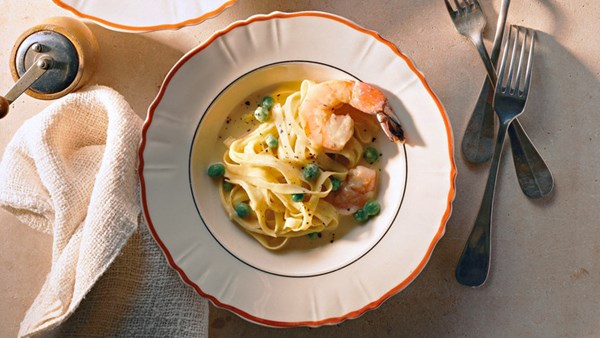 Shrimp fettuccine Alfredo