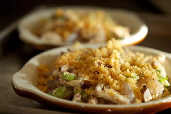 Shrimp gratin