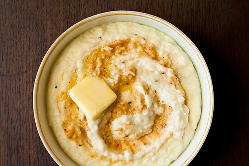 Shrimp grits [Edna Lewis & Scott Peacock]