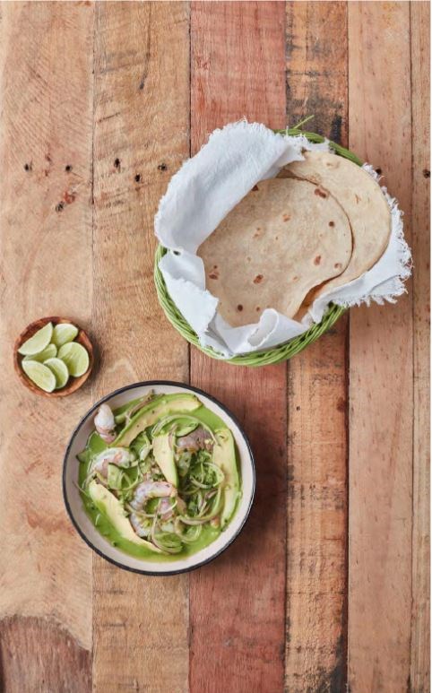 Shrimp in chile water (Aguachile)