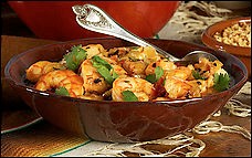 Shrimp in chipotle sauce 