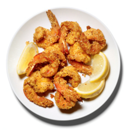 Shrimp in cornmeal batter