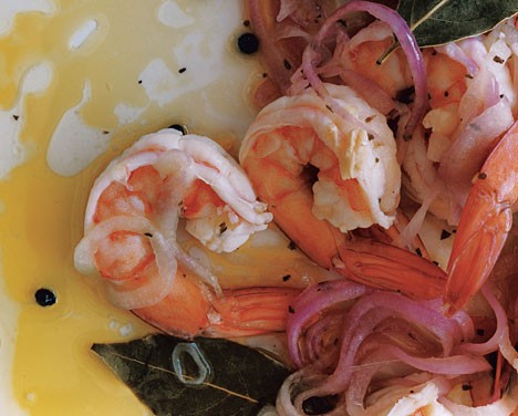 Shrimp in escabèche