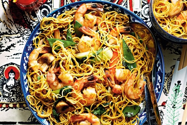 Shrimp lo mein