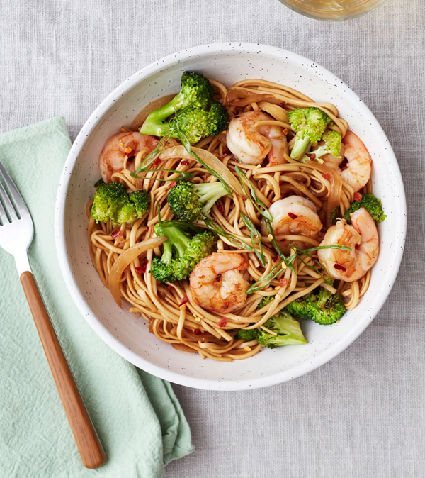 Shrimp lo mein
