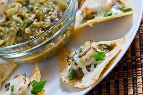 Shrimp nachos