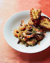 Shrimp pan-roast with citrus