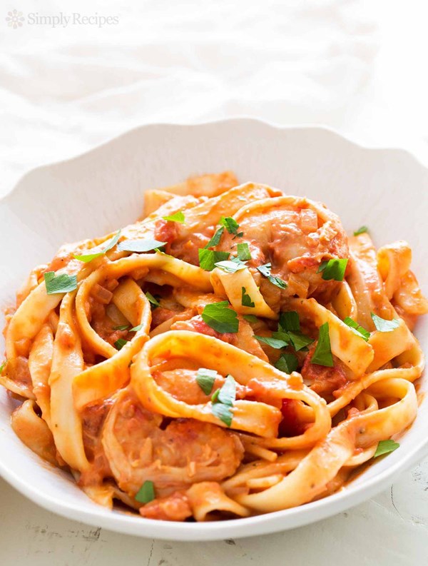 Shrimp pasta alla vodka