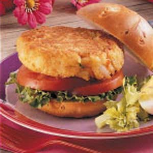 Shrimp patty sandwiches