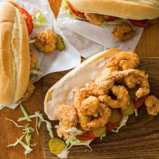 Shrimp po' boys