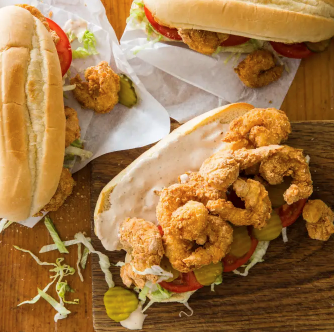 Shrimp po' boys