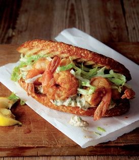 Shrimp po'boy