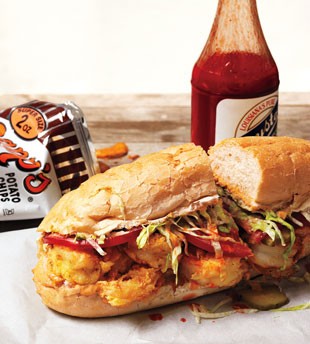 Shrimp po'boy