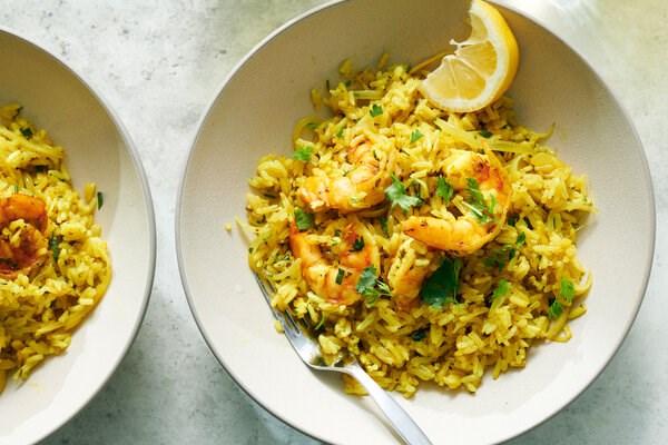 Shrimp pullao