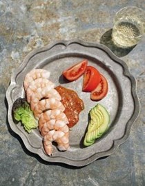 Shrimp rémoulade with two sauces