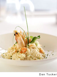 Shrimp risotto