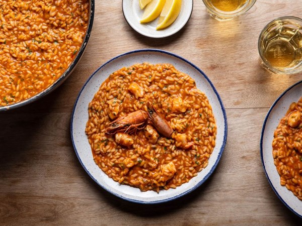 Shrimp risotto (Risotto ai gamberi)