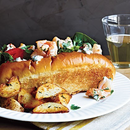 Shrimp salad rolls