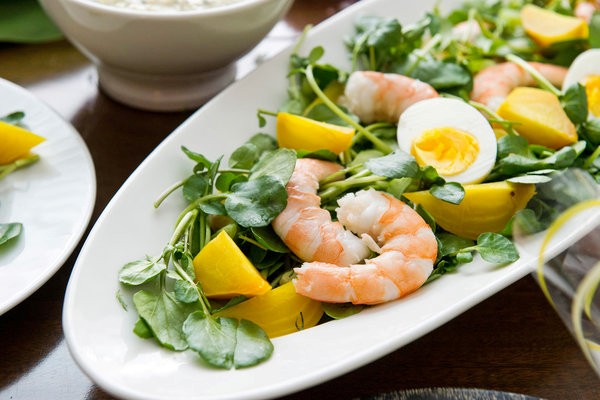 Shrimp salad with horseradish rémoulade