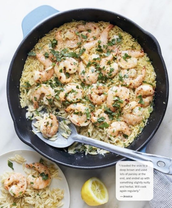 Shrimp scampi with orzo [Ali Slagle]