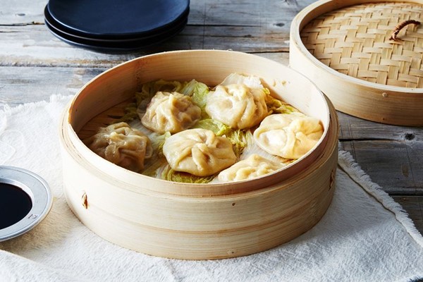 Shrimp soup dumplings