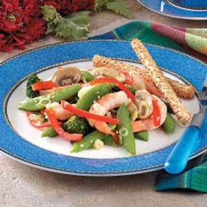 Shrimp stir-fry