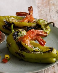 Shrimp-stuffed peppers