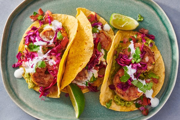Shrimp tacos [Yewande Komolafe]
