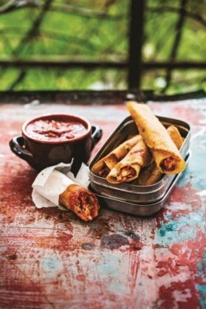 Shrimp taquitos