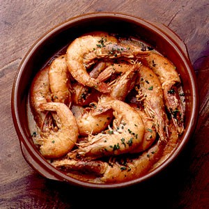 Shrimp with garlic and cayenne