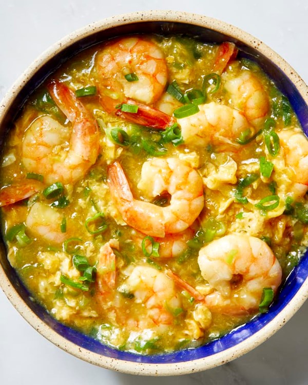 Shrimp with lobster sauce 