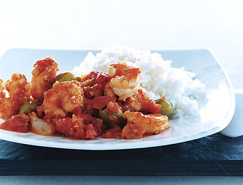 Shrimp with sherry-tomato sauce
