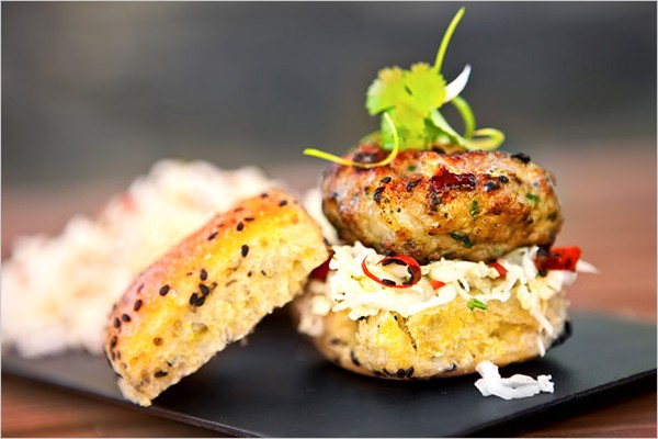 Shu mai-style burgers