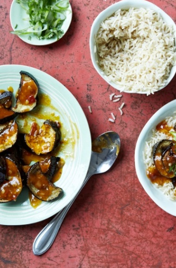 Sichuan aubergines with ginger, garlic and chilli