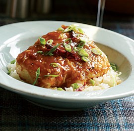 Sichuan braised cod