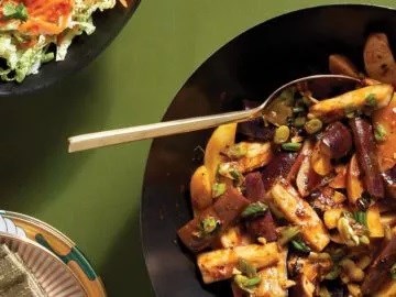 Sichuan eggplant with potatoes
