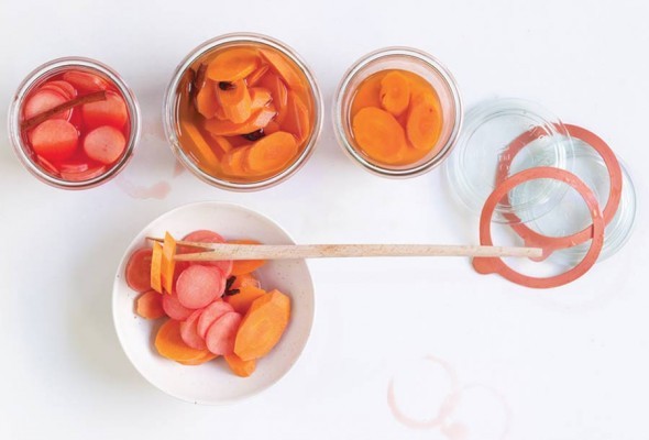 Sichuan-inspired pickled vegetables