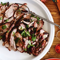 Sichuan pepper and cumin lamb with cucumber pickle