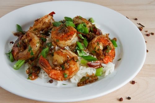 Sichuan peppercorn shrimp