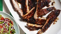 Sichuan pork ribs and Chinese-style potato slaw