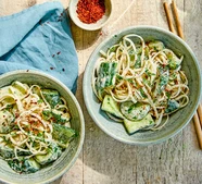 Sichuan smacked cucumber noodles