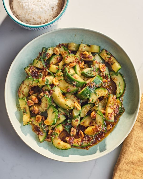 Sichuan smashed cucumber salad