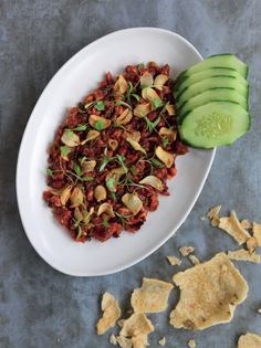 Sichuan steak tartare